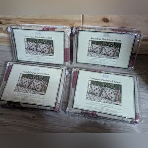 Hand Crafted Nostalgia patchwork pillow shams rustic primitive stars country 4